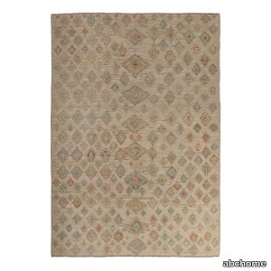 Light Brown Zameen Transitional Wool Rug