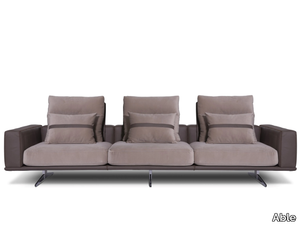 CARLTON - 3 seater leather sofa with headrest _ Able