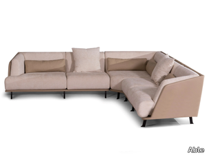 CLAYTON - Corner sectional 4 seater leather sofa _ Able