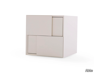 CUBIC - MDF bedside table with drawers _ Able