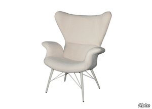 DARIO - Fabric armchair with armrests _ Able