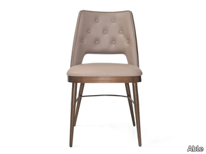 DEVY - Tufted leather restaurant chair _ Able