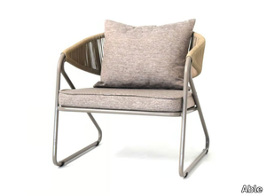 NEWPORT - Garden fabric easy chair with armrests _ Able