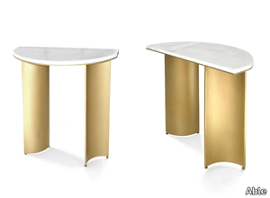 PETAL - Demilune Solid Surface console table _ Able