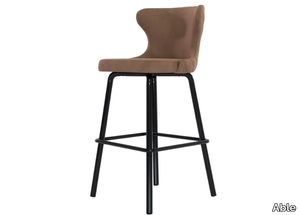 TEATRO - High leather stool with footrest _ Able