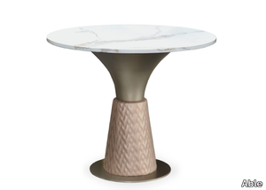 TURNER - Round marble table _ Able