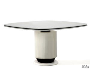 HELEN - MDF with Solid Surface tabletop dining table _ Able