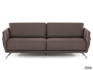 MARRIOTT - 3 seater leather sofa with integrated magazine rack _ Able