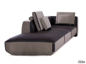 NATURA - Upholstered leather day bed _ Able