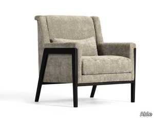 PARKER - Fabric armchair with armrests _ Able