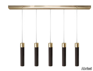 FORTE - Handmade leather pendant lamp _ Abrissi