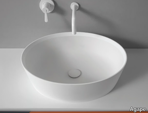 661 - Countertop oval Ceramilux® washbasin _ Agape