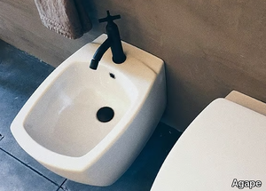 750 - Wall-hung ceramic bidet _ Agape