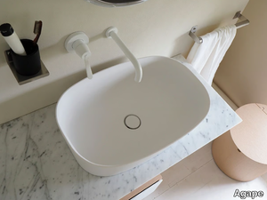 NEB - Countertop oval Cristalplant® washbasin _ Agape