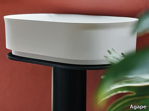 IMMERSION - Freestanding Cristalplant® washbasin _ Agape