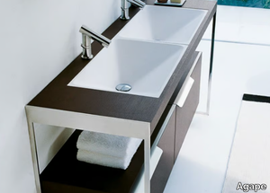 RASO - Undermount rectangular Exmar washbasin _ Agape