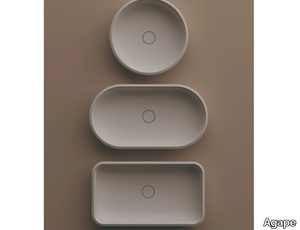 UNDICI - Countertop Solid Surface washbasin _ Agape