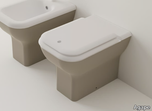 MEMORY - Rimless Floor mounted ceramic toilet _ Agape