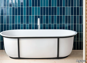 CUNA - Freestanding oval Solid Surface bathtub _ Agape