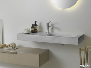 815 - Rectangular Carrara marble washbasin _ Agape