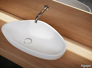 DROP - Countertop Cristalplant® washbasin _ Agape