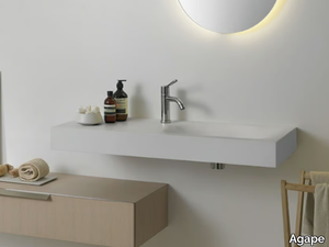 815 - Rectangular Cristalplant® washbasin _ Agape