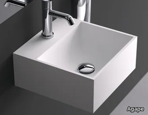 HANDWASH - Countertop square Cristalplant® handrinse basin _ Agape