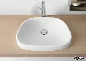 PEAR - Semi-inset Cristalplant® washbasin _ Agape