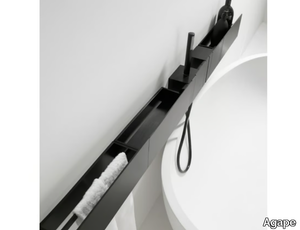 SEN - Wall-mounted Anodized aluminium bathtub tap _ Agape