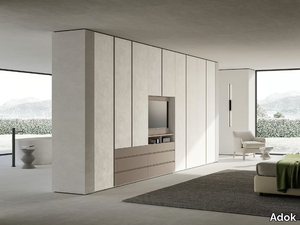 RETURN - Wooden wardrobe with built-in TV _ Adok