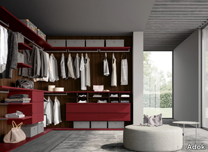 UP&DOWN - Sectional wooden walk-in wardrobe _ Adok