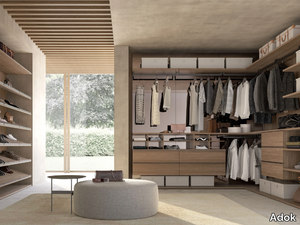 UP&DOWN - Sectional wooden walk-in wardrobe _ Adok