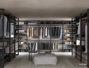 CRYSTAL - Sectional wardrobe without doors _ Adok