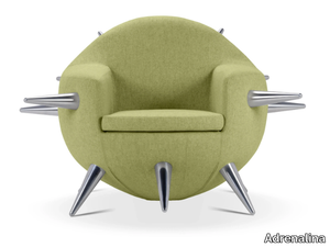 BOMB - Fabric armchair with armrests _ Adrenalina