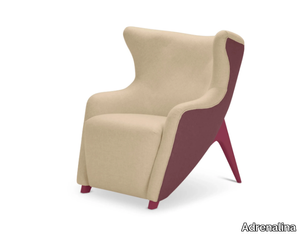 GEA LOW - Fabric armchair with armrests _ Adrenalina