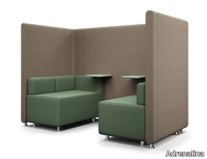 MAJI SYSTEM 2 QUILTED - Acoustic fabric office booth _ Adrenalina