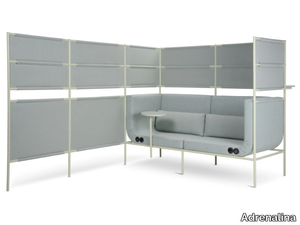 PASSEPARTOUT - Modular acoustic fabric office booth _ Adrenalina