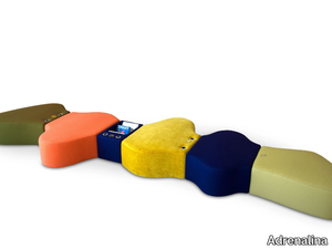 SIR-PENT - Modular fabric bench _ Adrenalina