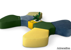 SIR-PENT - Modular fabric bench _ Adrenalina