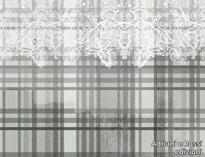 GILDA - Tartan textile effect wallpaper _ Adriani e Rossi edizioni