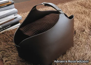 BUGS - Eco-leather magazine rack / Log holder _ Adriani e Rossi edizioni