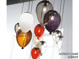 BALLOON - Blown glass pendant lamp _ Adriani e Rossi edizioni