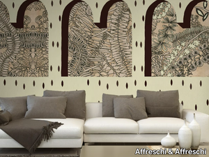 SEASON 1 KW1808 - Ecological Plaster backing wallpaper with floral pattern _ Affreschi & Affreschi