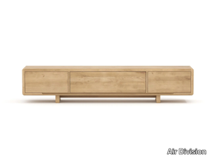 CAB - Solid wood TV cabinet with drawers _ Air Division