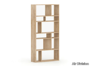 ARRAY SHELF - NARROW - Open freestanding solid wood bookcase _ Air Division