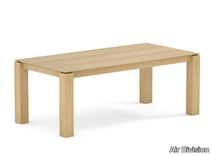 TIKK - Rectangular solid wood table _ Air Division