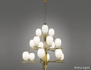 THECHANDELIER 5170/15 - Glass and iron chandelier _ Alma light