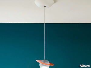 MINILED X1 SATURNO - LED blown glass pendant lamp _ Album