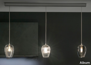 BARRA X3 PENDOLINO XL - LED blown glass pendant lamp _ Album