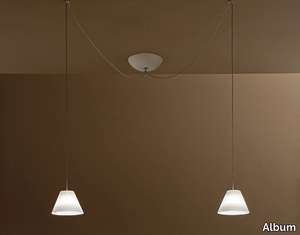 MINI X2 PENDILLA - LED Borosilicate glass pendant lamp _ Album